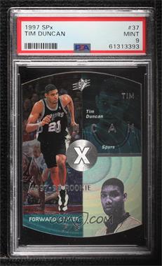 1997-98 SPx - [Base] #37 - Tim Duncan [PSA 9 MINT]