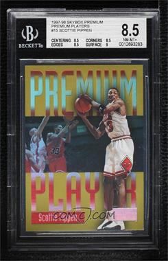1997-98 Skybox Premium - Premium Player #15 PP - Scottie Pippen [BGS 8.5 NM‑MT+]