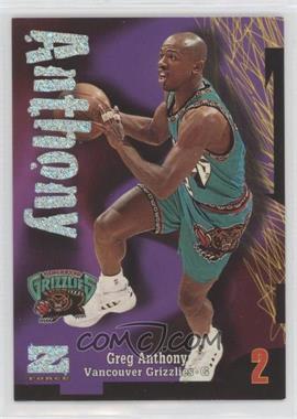1997-98 Skybox Z-Force - [Base] - Rave #67 - Greg Anthony /399 [EX to NM]