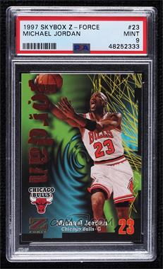 1997-98 Skybox Z-Force - [Base] #23 - Michael Jordan [PSA 9 MINT]