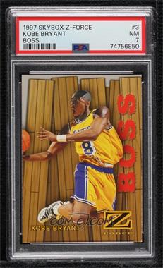 1997-98 Skybox Z-Force - Boss #3/B - Kobe Bryant [PSA 7 NM]