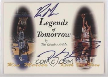1997-98 The Genuine Article - Double Cards - Autographs #D3S.2 - Ron Mercer, Keith Van Horn /100