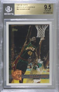 1997-98 Topps - [Base] - Minted in Springfield #92 - Shawn Kemp [BGS 9.5 GEM MINT]