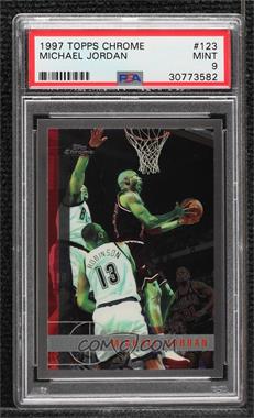 1997-98 Topps Chrome - [Base] #123 - Michael Jordan [PSA 9 MINT]