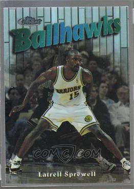 1997-98 Topps Finest - [Base] - Embossed #140 - Uncommon - Silver - Latrell Sprewell