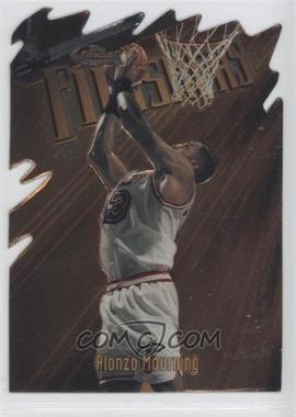 1997-98 Topps Finest - [Base] - Embossed #166 - Rare - Gold - Alonzo Mourning