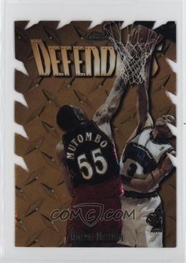 1997-98 Topps Finest - [Base] - Embossed #307 - Rare - Gold - Dikembe Mutombo