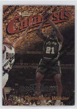 1997-98 Topps Finest - [Base] - Refractor Missing Serial Number #155 - Rare - Gold - Dominique Wilkins [Good to VG‑EX]