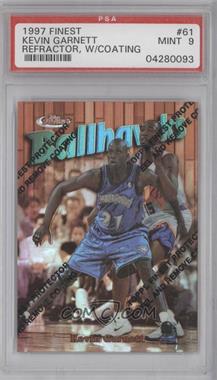 1997-98 Topps Finest - [Base] - Refractor #61 - Common - Bronze - Kevin Garnett [PSA 9 MINT]