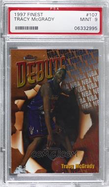 1997-98 Topps Finest - [Base] #107 - Common - Bronze - Tracy McGrady [PSA 9 MINT]