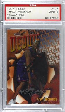 1997-98 Topps Finest - [Base] #107 - Common - Bronze - Tracy McGrady [PSA 9 MINT]