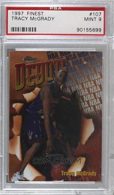 1997-98 Topps Finest - [Base] #107 - Common - Bronze - Tracy McGrady [PSA 9 MINT]