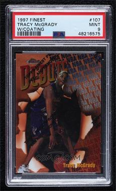 1997-98 Topps Finest - [Base] #107 - Common - Bronze - Tracy McGrady [PSA 9 MINT]