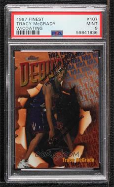 1997-98 Topps Finest - [Base] #107 - Common - Bronze - Tracy McGrady [PSA 9 MINT]