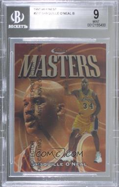 1997-98 Topps Finest - [Base] #217 - Common - Bronze - Shaquille O'Neal [BGS 9 MINT]