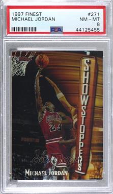 1997-98 Topps Finest - [Base] #271 - Common - Bronze - Michael Jordan [PSA 8 NM‑MT]