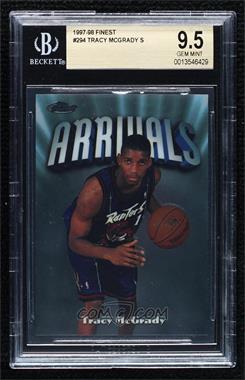 1997-98 Topps Finest - [Base] #294 - Uncommon - Silver - Tracy McGrady [BGS 9.5 GEM MINT]