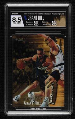 1997-98 Topps Finest - [Base] #308 - Rare - Gold - Grant Hill [HGA 8.5 NEAR MINT/MINT+T]