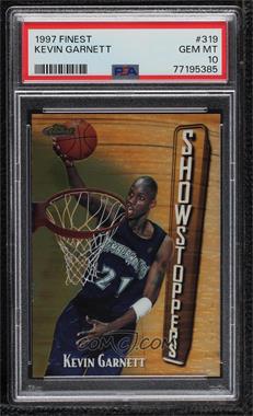 1997-98 Topps Finest - [Base] #319 - Rare - Gold - Kevin Garnett [PSA 10 GEM MT]