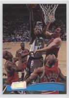 Vin Baker (Michael Jordan in Background)