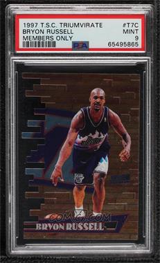 1997-98 Topps Stadium Club - Triumvirate - Members Only #T7C - Bryon Russell [PSA 9 MINT]