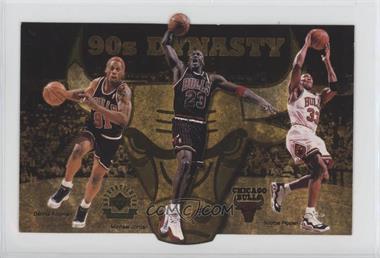 1997-98 Upper Deck - Chicago Bulls 90's Dynasty Jumbo #_NoN - Dennis Rodman, Michael Jordan, Scottie Pippen, Toni Kukoc, Ron Harper, Luc Longley /15000