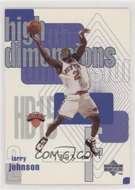 1997-98 Upper Deck - High Dimensions #HD15 - Larry Johnson /2000