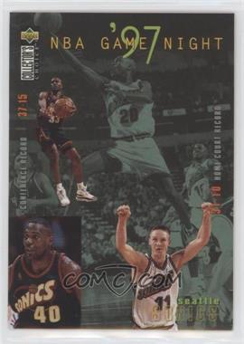 1997-98 Upper Deck Collector's Choice - [Base] - European #180 - NBA Game Night - Seattle SuperSonics Team