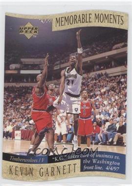 1997-98 Upper Deck Collector's Choice - Memorable Moments #5 - Kevin Garnett