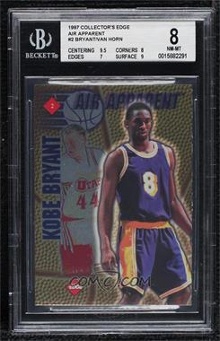 1997 Collector's Edge - Air Apparent #2 - Kobe Bryant, Keith Van Horn [BGS 8 NM‑MT]