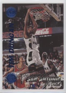 1997 Press Pass Double Threat - [Base] - Blue #1 - Tim Duncan