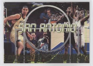 1997 Press Pass Double Threat - [Base] #34 - Tim Duncan, David Robinson [EX to NM]