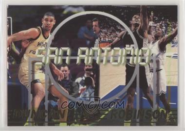 1997 Press Pass Double Threat - [Base] #34 - Tim Duncan, David Robinson [EX to NM]