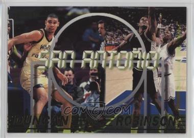 1997 Press Pass Double Threat - [Base] #34 - Tim Duncan, David Robinson [EX to NM]