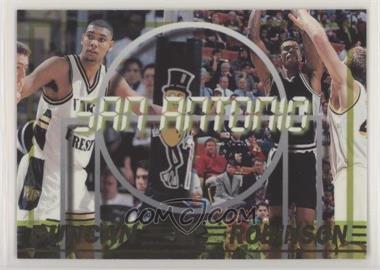 1997 Press Pass Double Threat - [Base] #45 - Checklist - Tim Duncan, David Robinson