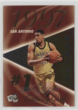 1997 Press Pass Double Threat - Lottery Club #LC 1A - Tim Duncan