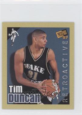 1997 Press Pass Double Threat - Retroactive #34 - Tim Duncan