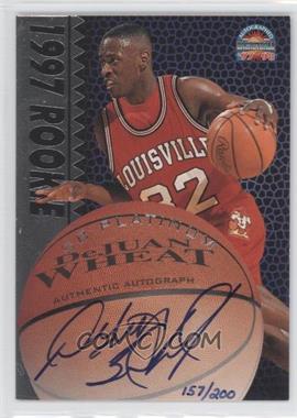 1997 Score Board Autographed Basketball - Signatures - Platinum #_DEWH - DeJuan Wheat /200