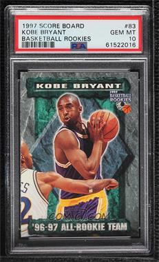 1997 Score Board Rookies - [Base] #83 - Kobe Bryant [PSA 10 GEM MT]