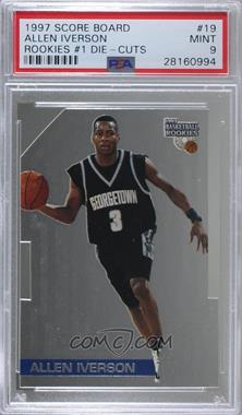 1997 Score Board Rookies - Draft Pick - Die-Cut #19 - Allen Iverson [PSA 9 MINT]