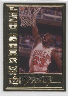 1997 Upper Deck Authenticated - Michael Jordan 22 kt. Gold Photo Cards #_MIJO.17 - Michael Jordan (8x Scoring Champ) /10000