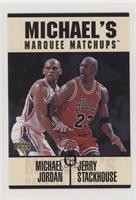 Michael Jordan, Jerry Stackhouse [COMC RCR Near Mint‑Mint]