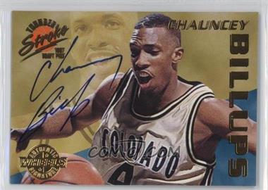 1997 Wheels Rookie Thunder - Stroke Autographs #TS3 - Chauncey Billups