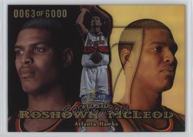 1998-99 Flair Showcase - [Base] - Row 1 #74 - Roshown McLeod /6000 [EX to NM]