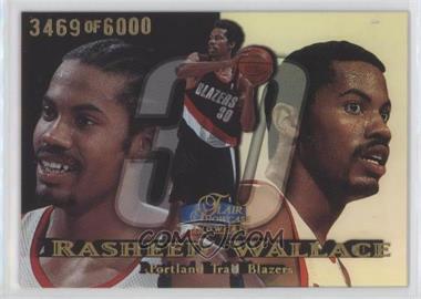 1998-99 Flair Showcase - [Base] - Row 1 #86 - Rasheed Wallace /6000 [EX to NM]