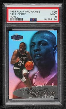 1998-99 Flair Showcase - [Base] - Row 3 #29 - Paul Pierce [PSA 9 MINT]