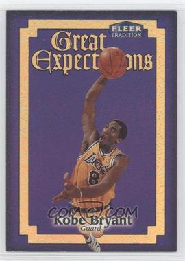 1998-99 Fleer Tradition - Great Expectations #3 GE - Kobe Bryant