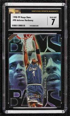 1998-99 NBA Hoops - Bams #9B - Anfernee Hardaway /250 [CSG 7 Near Mint]