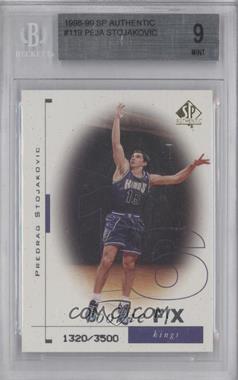 1998-99 SP Authentic - [Base] #119 - Rookie F/X - Predrag Stojakovic /3500 [BGS 9 MINT]