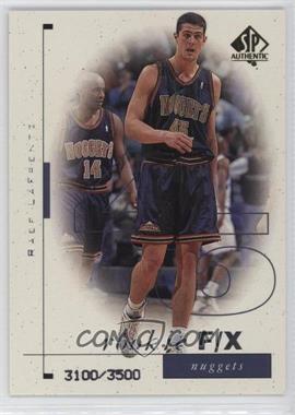 1998-99 SP Authentic - [Base] #93 - Rookie F/X - Raef LaFrentz /3500